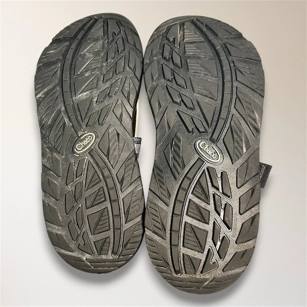 Chaco Z1 Classic Mens 9 Sport Sandals Black Grey‎ Adjustable Straps Hiking Water